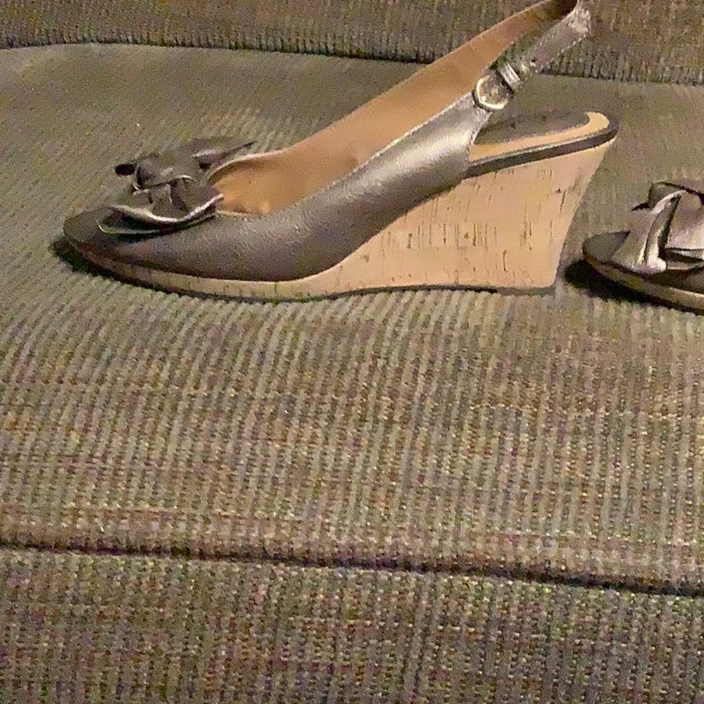 Clark’s bronze cork sling backs, size 8.5M - Picture 6 of 8